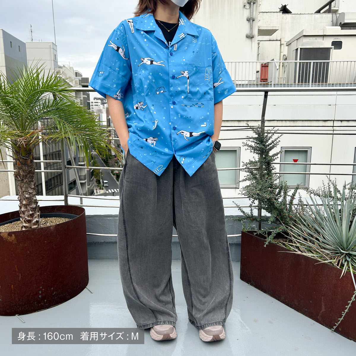 【予約商品】ロバート秋山の市民プール万歳 アロハシャツ
